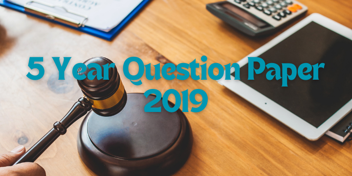 5 Year L.L.B – TGLAWCET 2019 Practice Paper